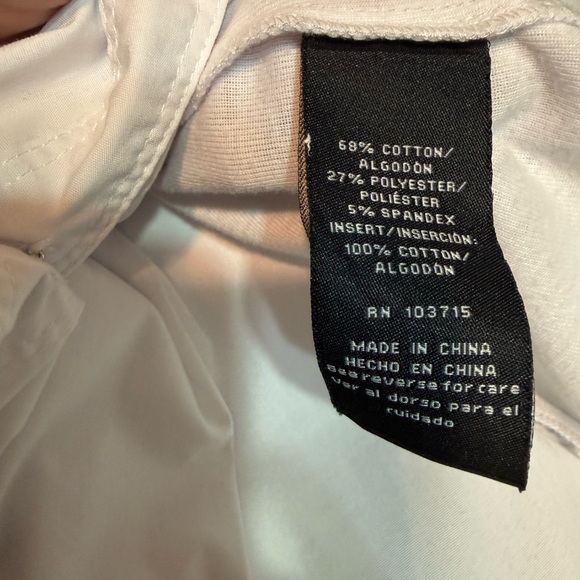 Zac & Rachel White Casual Button Down Roll Sleeve Tab Shirt, Cotton Blend, Sz L - Picture 8 of 9